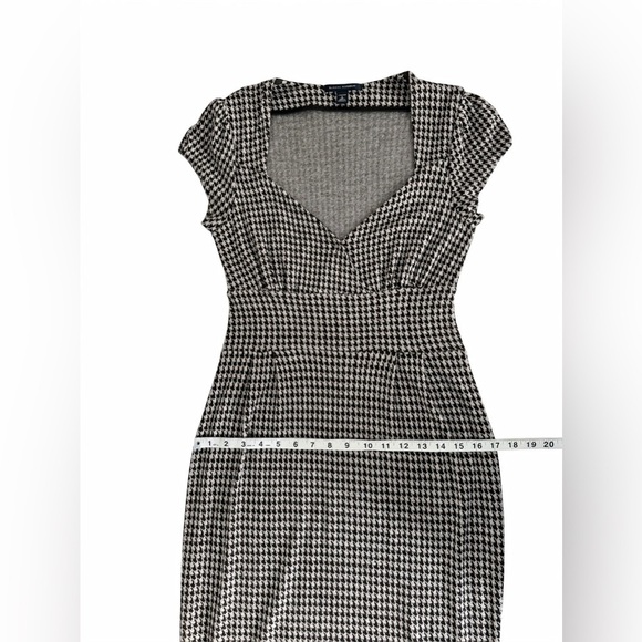 Banana Republic S Houndstooth Sheath Dress Sweetheart Career Work Cocktail - Picture 7 of 8
